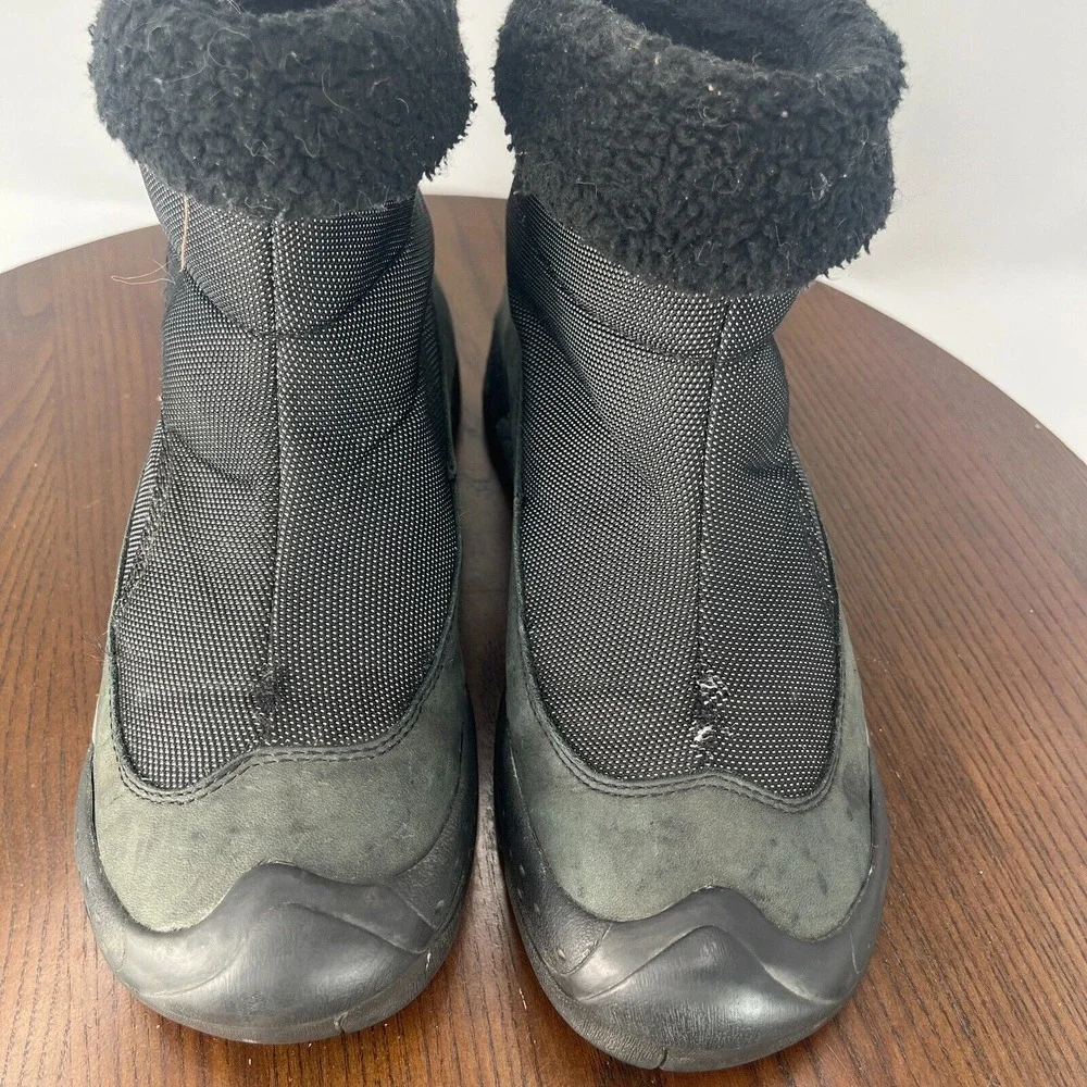 Keen Dry Hofn Boots Womens 9.5 Gray Black Leather Insulated Waterproof 5245-BKDS